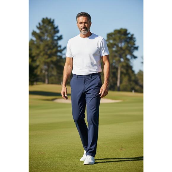 A8 NWT RLX RALPH LAUREN GOLF Sand Hollow Navy Tailored Fit Pants Size 42 $115